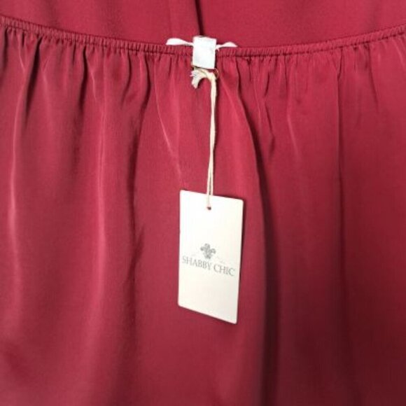 Vintage Rachel Ashwell Shabby Chic Avery Bright Crimson Halter Top - Picture 7 of 8